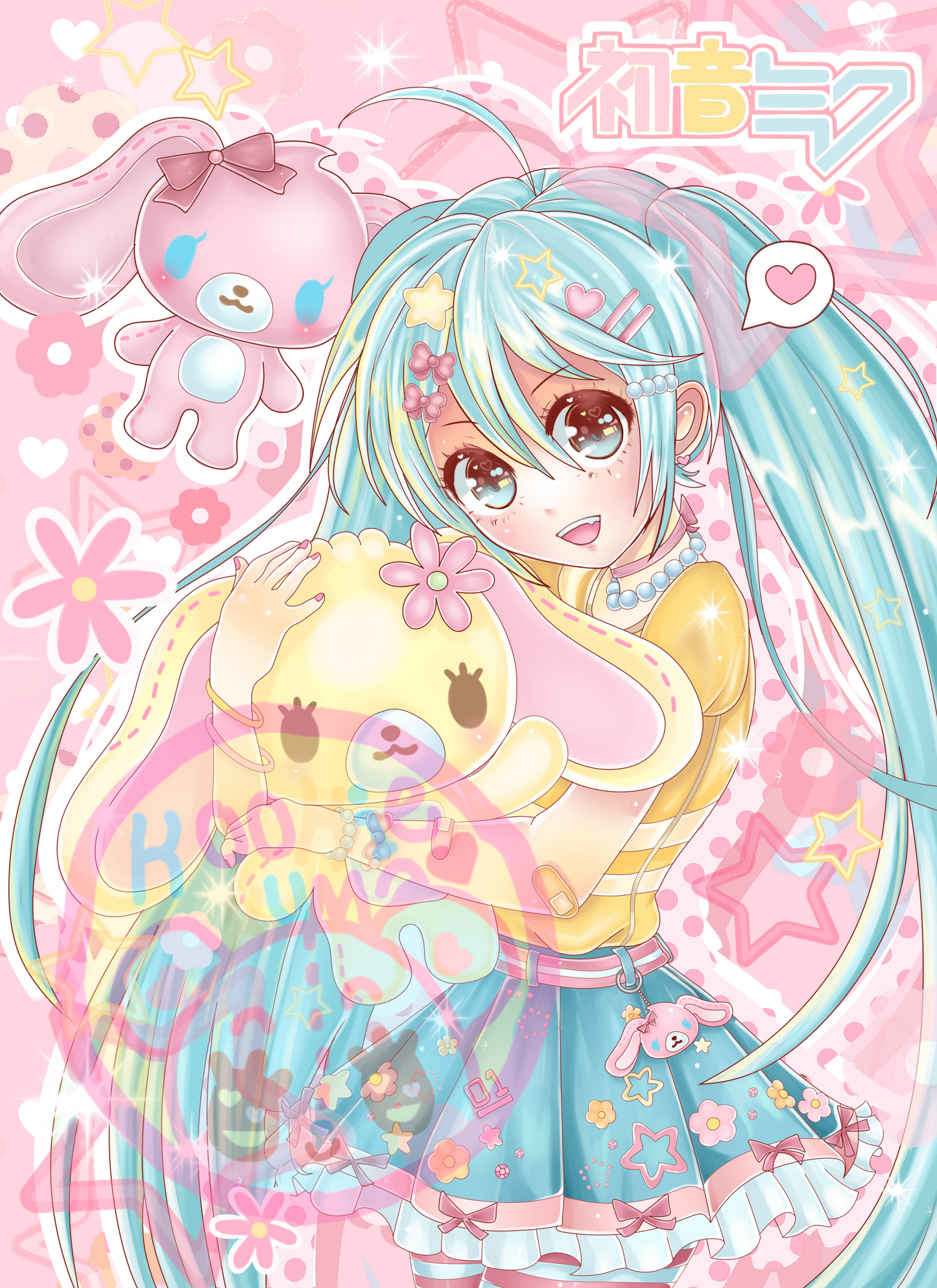 Hatsune Miku x Momousa & Hanausa Print