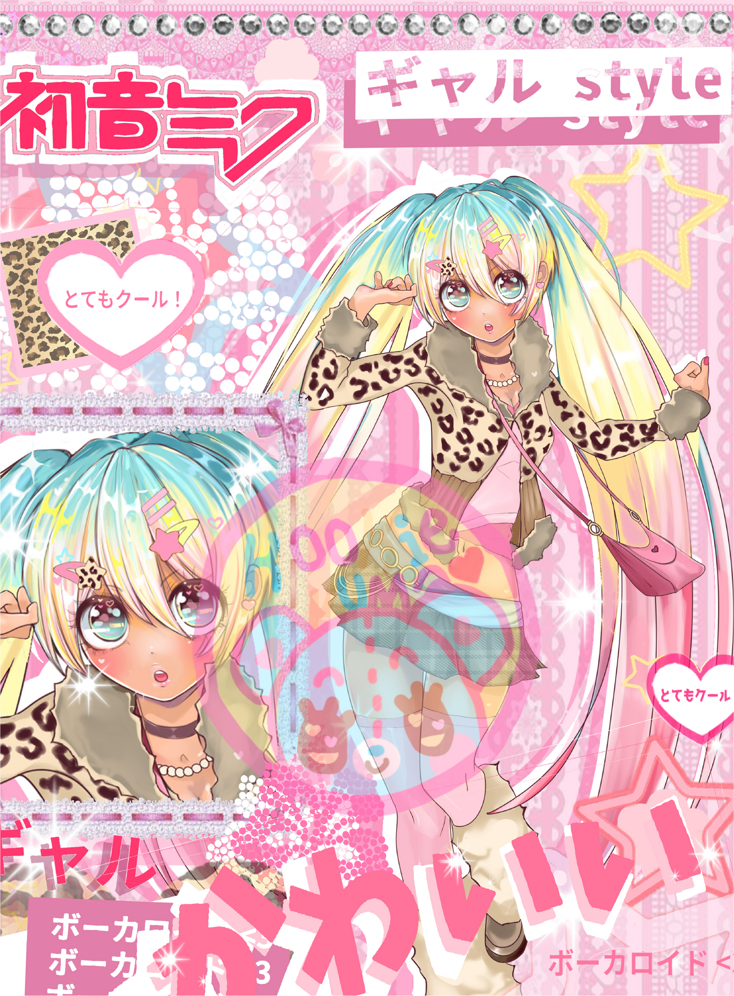 Hatsune Miku Gyaru Magazine Print