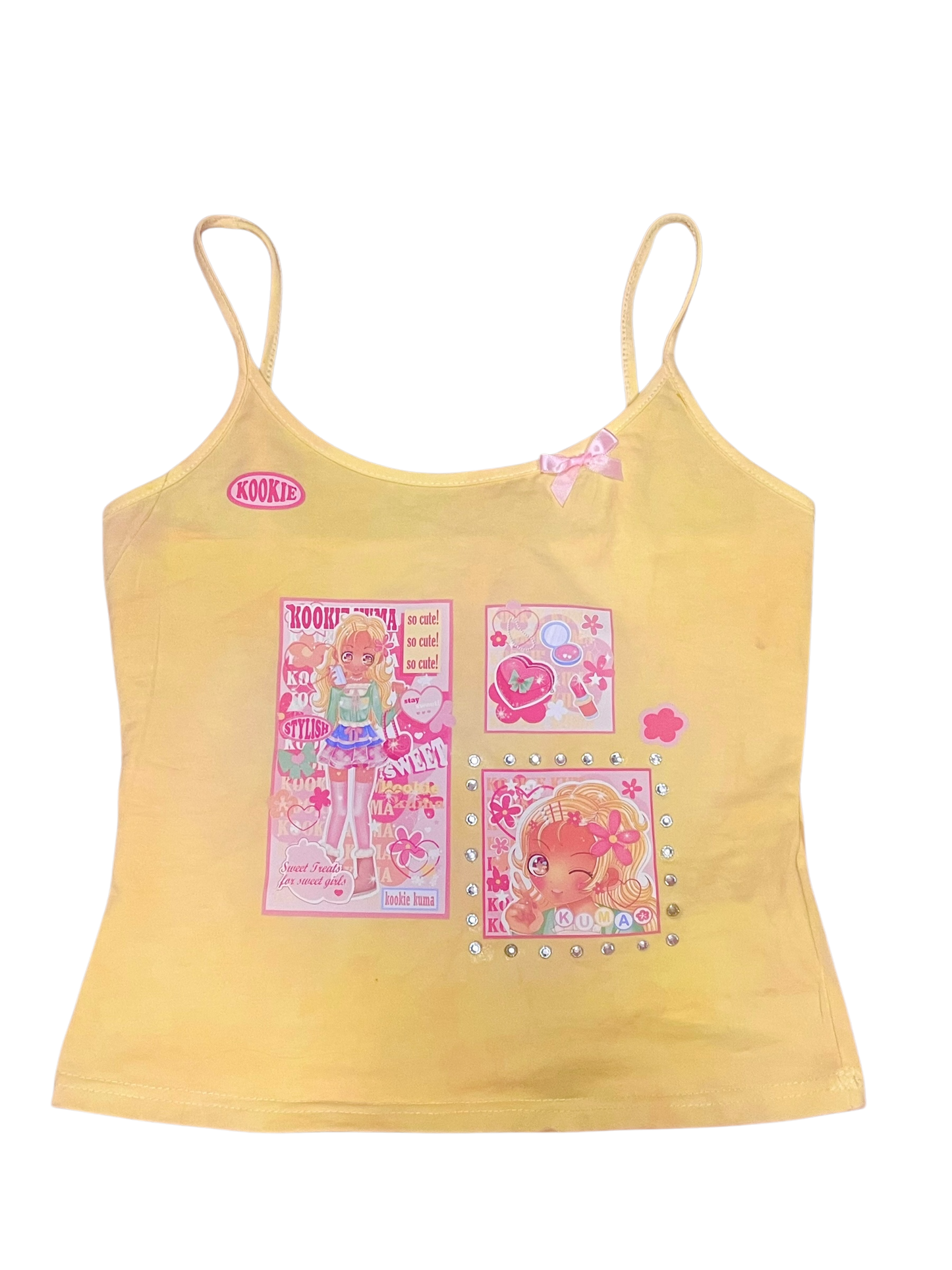 Kookie Gyaru! Yellow Tank Top